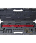 Precision Exhaust Manifold Drill Template Compatible With Chevy LS 4.8L 5.3L 6.0L V8 Engines professional grade aluminum drill kit in case.