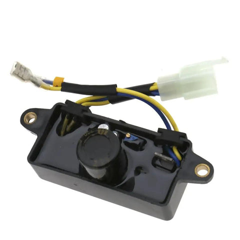 Heavy Duty Automatic Voltage Regulator And Rectifier For Single Phase Generators 3500 Watt small black component with wires.