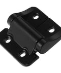 High Torque Cabinet Door Hinge 18Nm For Kitchen Cabinets Built From Compact Alloy With Adjustable Angle Stop Soft Close Ready Easy Replacement And DIY Install Sturdy Corner Unit Compatible OHPHCALL, black zinc alloy steel hinge close-up.