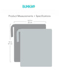 Big Waterproof Wet Bag Two Pack For Travel And Swim Gear illustrating measurements of 16x12.5 inches.