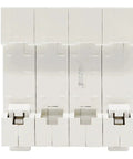 Super Rugged Manual Dual Power Transfer Switch Circuit Breaker 1P 2P, white, front view with multiple switches visible.