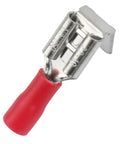 Heat Shrink Piggyback Spade Connectors Quick Disconnect Crimp Terminals Waterproof Electrical Kit For 22 To 10 AWG Splitting Wire Without Cutting Perfect For Cars Boats Or Motorcycles red insulated terminal
