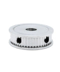 Eighty Tooth Htd 3 M Timing Belt Pulley With Eighteen Millimeter Bore Ten Millimeter Width Pro Heavy Duty Rock Solid Setup Sweet Power Transfer Ten Pack For Shop Builds And Custom Mods showing a silver aluminum pulley.