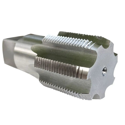 Rugged NPT Pipe Tap Set In Carbon Steel For Right Hand Threads Includes One Inch 11.5 TPI, One And A Quarter Inch 11.5 TPI, And One And A Half Inch 11.5 TPI Taps Built To Clear And Repair Pipe Threads Fast In Home Shops And Job Sites