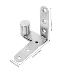 Durable Stainless Steel Heavy Duty Pivot Hinges For Hidden Doors With Concealed Design, close-up showing dimensions.