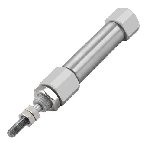 Slim Stainless Steel Air Pneumatic Cylinder CDJ2B 10 By 10 With M5 Port 10mm Bore 10mm Stroke Double Acting Single Rod Compact Linear Actuator For Precise Automation, stainless body and threaded rod