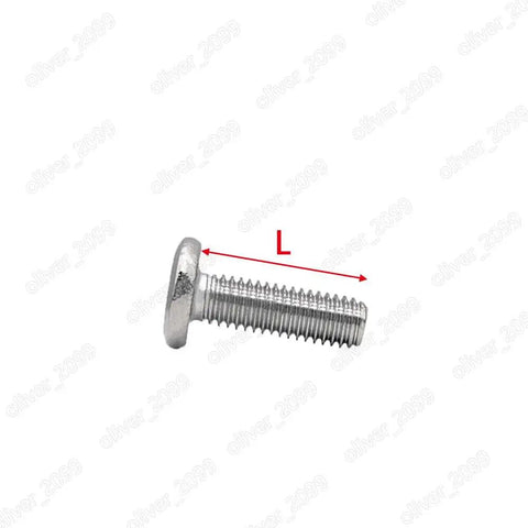 Top Shelf 304 Stainless Steel Furniture Connector Bolts Hex Flat Head Allen Screws 5/16 Inch Thread 2 1/2 Inch Length 200 Pack showing lateral view.
