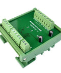 Encoder Pulse Signal Splitter Distribution Module For TTL RS422 Two Channel Differential To HTL Board with green casing