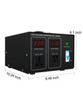 Beefy 3000W Step Up And Down Voltage Transformer Converter 110V To 120V To 220V To 240V with dual voltage display