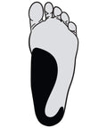 Illustration showing foot with arch support representing Good Posture Orthotic Insole For Men 8 To 13 With Lightweight Arch Support And Stabilizing Heel Cup For Pain Relief And All Day Comfort Designed For Everyday Wear And Walking.