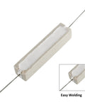 Rock Solid 10 Pack 10 Watt 5 Ohm Cement Resistors Heavy Duty Wirewound Ceramic Power Resistors with 5 percent tolerance for circuits