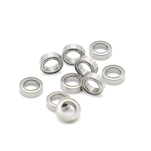 Top Shelf Abec7 Precision Ball Bearings 10 Pack Mr106zz Deep Groove Double Sealed RC Car Suspension Components Pre Lubricated Dead Quiet Performance
