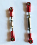 Arrma 3S Camber And Steering Link Upgrade Kit, 6 Pieces Adjustable Turnbuckles For Vorteks Senton Granite Big Rock Typhon, Red Anodized
