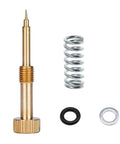 Brass Carburetor Rebuild Kit with air fuel mixture screw, spring, and gaskets for CV40 CVK34 Big Twin 883 1990-1999.