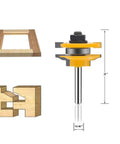 3 Piece Router Bit Set With One Quarter Inch Shank For Ogee Rail And Stile Cabinet Doors, Tongue And Groove Milling Tool image