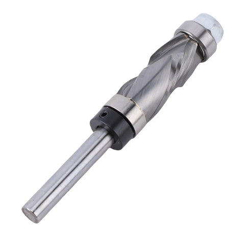 Heavy Duty Double Bearing Spiral Flush Trim Router Bit With 1/4 Inch Shank And Premium Tungsten Carbide Cutter for wood projects.