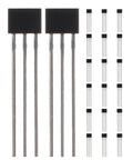 40 Piece Linear Hall Effect Sensor Kit Dope High Precision Magnetic Detector for Electric Vehicle Motors Easy Operation Replacement Parts Magnetic Probes for DIY Projects and Robotics, black 3-pin sensors