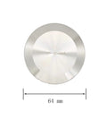 Sanitary tri-clamp end cap, 2-inch, SS304 stainless steel, clover solid, 64 mm diameter