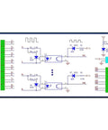 Circuit diagram of 8 Channel Optocoupler Relay Module Isolated 24V To 5V, PLC PNP Signal Converter With 20KHz Isolation.