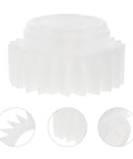 Plastic Washer Clutch Replacement Part For Washing Machine Gear With Smooth Operation And Quiet Performance, Durable And Easy Install For Home Laundry Use, white plastic gear close-up