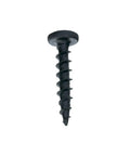 Premium Heavy Duty Phillips Pan Head Wood Screw 10 X 1 Inch coarse thread steel fastener with black phosphate finish.