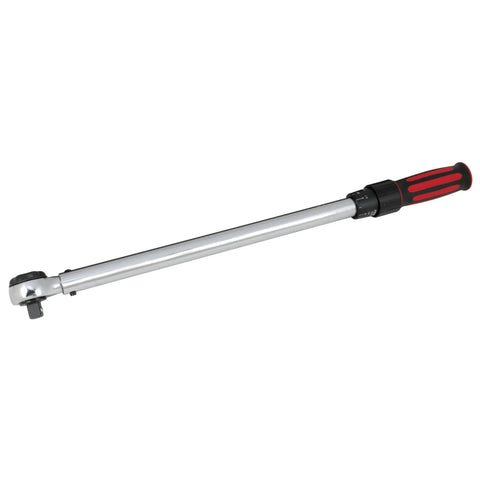 1/2 Inch Drive Torque Wrench With Audible Click, 25 To 250 Ft-Lb Range, Dual Scale Inch-Pound And Newton Meter, Locking Collar