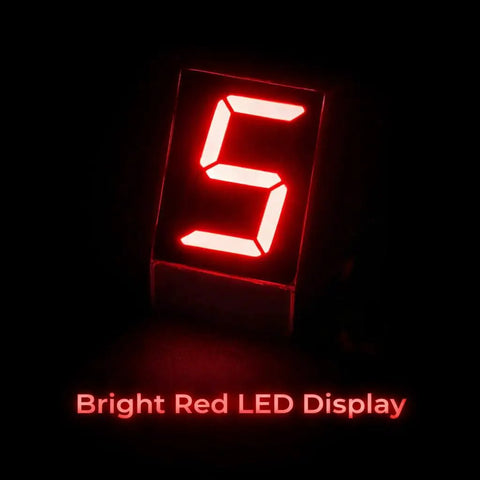 Bright red LED display on Motorcycle Gear Position Indicator With LED Display And Clutch Lever Sensor 5 Speed Digital Gear Indicator