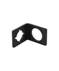 Geared Nema 11 Stepper Motor Mounting Bracket Made From Alloy Steel With Extra Four Mounting Holes ST M3 Beefed Up For Industrial Precision And Easy Mounting In CNC Robotics And Motion Control Projects, black alloy steel bracket with NEMA 11 holes