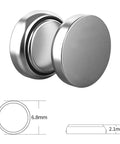 Top Shelf 10 Pack AG1 Button Cell Batteries 1.5V For Watches Cameras Calculators Remotes LR621 364 SR621SW Genuine Replacement view with dimensions.