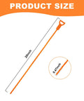 4 Pack 20 Inch Flexible Drain Snake Clog Remover Kit With Grip Handle For Hair And Debris In Sink Shower Tub And Toilet Easy To Use Drain Opener For Kitchen And Bathroom No Sweat Blockage Buster product size diagram, 20 inch x 0.47 inch