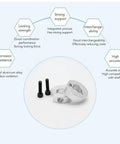 4 Pack Aluminum Shaft Collars With Clamp-On Design, M5 Set Screws, shown with strength and accuracy benefits