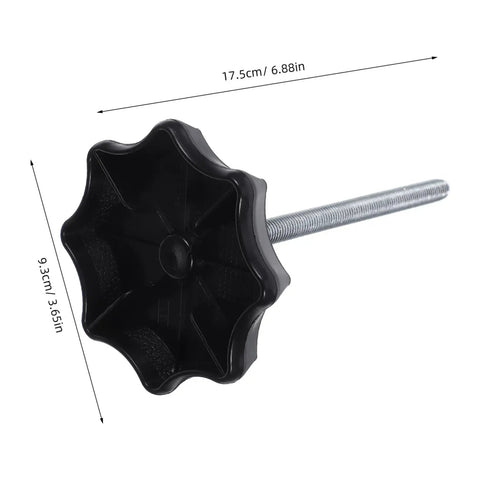 Spare Tire Clamp Bolt Universal Fitment Replacement Hardware For Secure Tire Mounting, black plastic and metal bolt