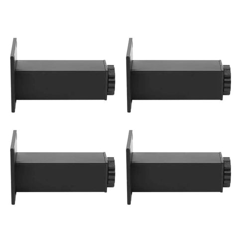 Adjustable Aluminum Cabinet Feet Set 4 Pieces Furniture Leg Supports For Cabinets Sofas And More Anti Rust Durable Base