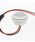 220 Volt PIR Motion Sensor Switch Auto On Off Plug And Play With Human Body Detection Light Control Detector Module For Indoor Lighting 50 Hz Compatible Easy Install Smart Home Lamp Controller white wired sensor module