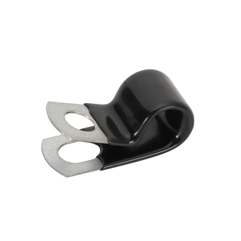Half Inch Vinyl Dipped Cable Clamps Pack Of 20 Zinc Plated Steel With Rubber Coated Finish For Wiring And Tubes Surface Mount Holes