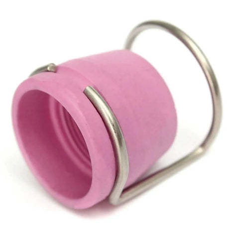 Premium Plasma Cutter Consumable Kit With Nozzle Electrode Shield Cup For 60A Machines Like Wsd60 Ag60 pink ceramic nozzle with metal ring.