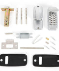 Keyless Digital Door Lock Set With Push Button Code Entry For Home And Business, No Key Hassle With Rugged Aluminum Body And Steel Internals
