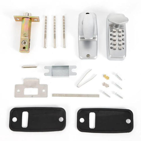 Keyless Digital Door Lock Set With Push Button Code Entry For Home And Business, No Key Hassle With Rugged Aluminum Body And Steel Internals