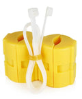 Magnetic Fuel Saver Kit For Cars, 3-Piece XP-2 Universal Emission Reducer Device Set, yellow magnetic units with ties.