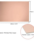 Single Sided FR4 Copper Clad Laminate PCB Board 400x300mm 1.6mm Thick dimensions and material detail