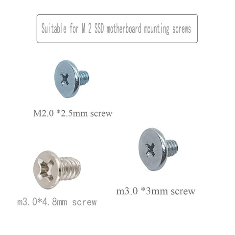 Top Pick Pc Build Screw Kit With Nvme M.2 Standoffs And Assorted Hardware For Motherboards SSD Hard Drives and Fans Quick Install For Gaming Rigs and Repairs No Sweat Setup featuring M.2 SSD mounting screws in various sizes.