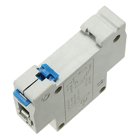 1A Miniature Circuit Breaker For Low Voltage Systems, 230 to 400V, 1 Pole Din Rail Mount DZ47-63 C1, 4000A Breaking Capacity, side view