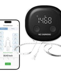 Smart Body Tape Measure With Bluetooth App Sync Real Time Body Metrics For Weight Loss And Muscle Gain Retractable 60 Inch Tape USB C Charging Multi User Tracking Digital Measurements For Fitness Progress For Gym Buffs, with phone app display