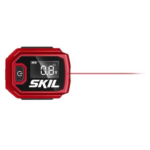 Compact Digital Level With Line Laser For Quick, Accurate Leveling Real Time Display And Easy Alignment Laser Line Projection On Walls Or Floors Built In Protractor Lightweight And Handy For Tight Spots And On The Go Projects, red