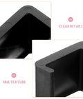 Close-up views of Rattan Furniture Fasteners 4 Pack Chair Clips And Sofa Connectors, showing fine texture and clear details in black.
