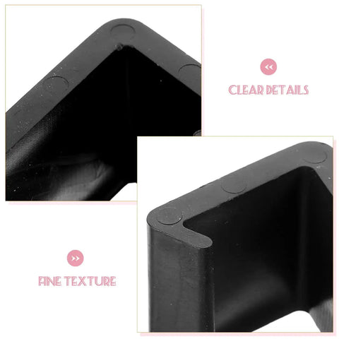 Close-up views of Rattan Furniture Fasteners 4 Pack Chair Clips And Sofa Connectors, showing fine texture and clear details in black.