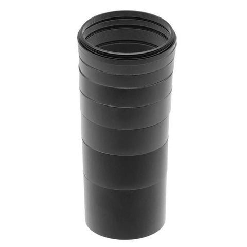 Rugged Metal Telescope Extension Tube Kit With T2 Threads M42x0.75 Eight Piece Spacers Stacked for Astrophotography Focus