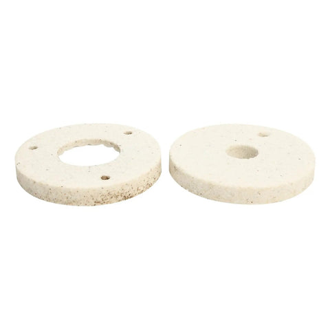 Two Pack Milling Discs for 150 Model Grain Grinders, Wet and Dry Slurry Milling Sheets, shown side by side