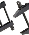 Premium Genmach Toolmaker Parallel Clamps 63mm Hardened Steel Black Oxide Finish Solid Workholding in a detailed view.