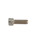 Side view of a Seven Sixteenth Inch By Fourteen Threads Per Inch Stainless Steel Socket Head Cap Screw Three Quarter Inch Long.
